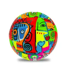 Pallone Volley Teokaido in PVC Fluo Con Disegno - Palle e palloni