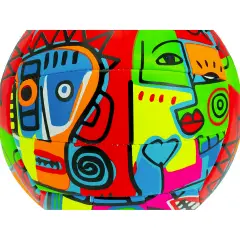 Pallone Volley Teokaido in PVC Fluo Con Disegno - Palle e palloni