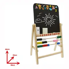 Fatto Di Legno - Lavagna in Legno con Pallottoliere e Gessi - Lavagnette e carrelli