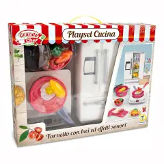 Set Cucina Giocattolo con Fornello e Frigo – Luci, Suoni e Accessori - Cucine e gioco simbolico