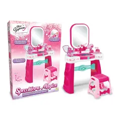 Specchiera Magica Bambina con Sgabello e Luci LED - bellezza e accessori