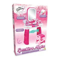 Specchiera Magica Bambina con Sgabello e Luci LED - bellezza e accessori