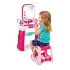 Specchiera Magica Bambina con Sgabello e Luci LED - bellezza e accessori