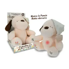 Cagnolino Ninna Nanna 25 Cm Luci E Musica Muove Il Pancino - peluches 0/36 mesi