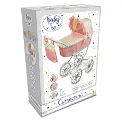 Carrozzina Pieghevole con Cappotta e Accessori Rosa - Bambole e accessori