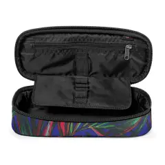 Eastpak Astuccio Scuola Oval Single Brize Palm Navy - bauletti tombolini bustine