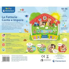 Baby Clementoni La Fattoria Canta E Impara - Pad Interattivo - Primi giochi