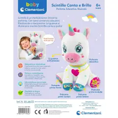 Clementony Baby Scintilla L'Unicorno Canta E Brilla - Primi giochi