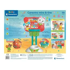 Clementoni Baby - Canestro Mira e Tira - Primi giochi
