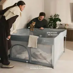Box Bambino ZIKI Pieghevole da Viaggio con Borsa e Rete 126,5x126,5 69,5H - lettini da viaggio