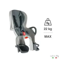 Seggiolino Bambini Posteriore Reclinabile Per Bicilette Nero - seggiolini bicicletta