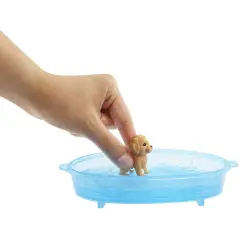 Barbie con 3 Cuccioli e Vasca da Bagno Playset - collezionabili bambina