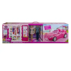 Barbie Cabrio + Ken + Armadio Portatile – Set 3 in 1 Deluxe - collezionabili bambina