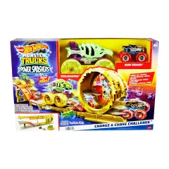 Hot Wheels Monster Truck Sfida, Carica E Insegui - play set