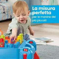 MEGA Bloks Tavolino Multiattività 30 Pezzi Portatile Bambini - Costruzioni in plastica