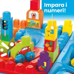 MEGA Bloks Tavolino Multiattività 30 Pezzi Portatile Bambini - Costruzioni in plastica