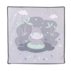 Box Pieghevole Chipolino Pop Up Hippo Grigio 100x100 cm - lettini da viaggio