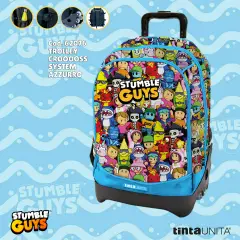 Tinta Unita Stumble Zaino Trolley Dream Cross Azzurro - zaini trolley