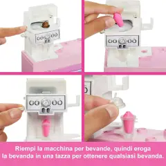 Barbie Caffetteria con Bambola Barista e 12 Accessori - collezionabili bambina