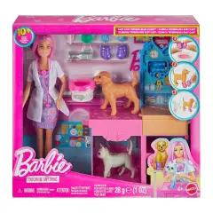 Barbie Clinica Veterinaria con Bambola e Animali + Accessori - collezionabili bambina