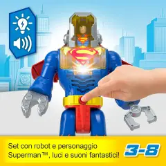 Imaginext Dc Super Friends Superman Insider e Corazza - action figures ed accessori
