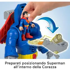 Imaginext Dc Super Friends Superman Insider e Corazza - action figures ed accessori