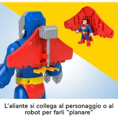 Imaginext Dc Super Friends Superman Insider e Corazza - action figures ed accessori