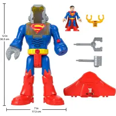 Imaginext Dc Super Friends Superman Insider e Corazza - action figures ed accessori
