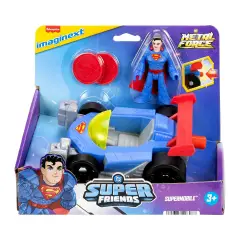 Imaginext Dc Super Friends Metal Force Supermobile - action figures ed accessori