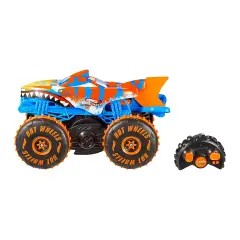 Hot Wheels Monster Trucks Tiger Shark Super Scalatore Radiocomando - radiocomandi