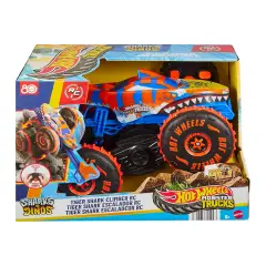 Hot Wheels Monster Trucks Tiger Shark Super Scalatore Radiocomando - radiocomandi