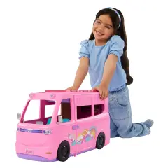 Barbie Dream Camper HRJ78 with 60+ Accessories and 7 Play Areas - collectible baby girl