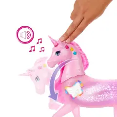 Barbie Unicorno Luci e Suoni Interattivo con 20 Funzioni - collezionabili bambina