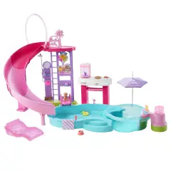 Barbie Piscina Dei Sogni con Scivolo, Idromassaggio e Accessori - collezionabili bambina