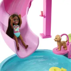 Barbie Piscina Dei Sogni con Scivolo, Idromassaggio e Accessori - collezionabili bambina