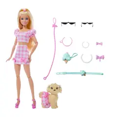 Barbie Cuccioli a Passeggio Bambola Bionda - collezionabili bambina