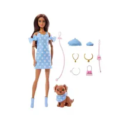 Barbie Cuccioli a Passeggio Bambola Castana - collezionabili bambina