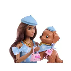 Barbie Cuccioli a Passeggio Bambola Castana - collezionabili bambina