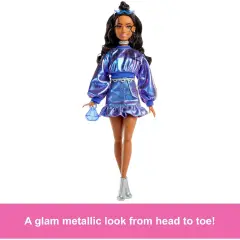 Barbie Deluxe Style #7 Metallic Blue with Accessories - collectible baby girl