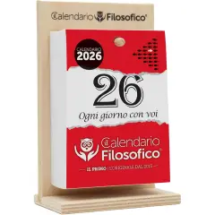 Calendario Filosofico 10x14 cm Con Supporto In Legno - agende