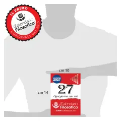 Calendario Filosofico 10x14 cm Con Supporto In Legno 2027 - agende