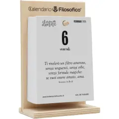Calendario Filosofico Delle Donne 10x14 Con Supporto In Legno - agende