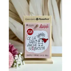 Calendario Filosofico Delle Donne 10x14 Con Supporto In Legno - agende
