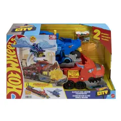 Hot Wheels City Dragon Transporter with 2 Cars - play set