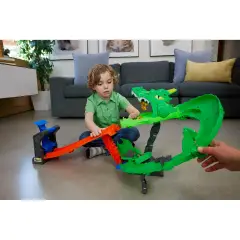 Hot Wheels Monster Trucks Pista Demolizione Del Drago - Veicoli, garage e piste