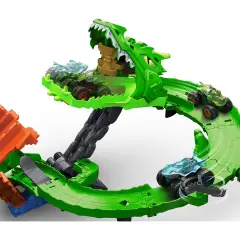 Hot Wheels Monster Trucks Pista Demolizione Del Drago - Veicoli, garage e piste