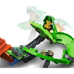 Hot Wheels Monster Trucks Pista Demolizione Del Drago - Veicoli, garage e piste