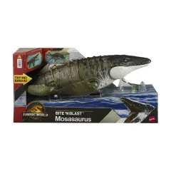 Jurassic World Mosasauro Morso Letale con Azione Spara-Dino - action figures ed accessori