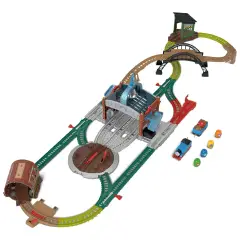 Il trenino Thomas Pista Centro Di Consegna Barili - Veicoli, garage e piste