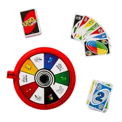 UNO Spin Mattel – Gioco da Tavolo con Ruota Gira Azione - Giochi di società